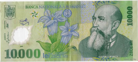 Румыния, 10 000 лей, 2000 г., полимер