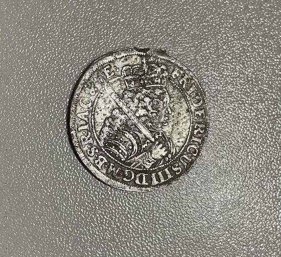Монета . Фредерикус III 1699 .