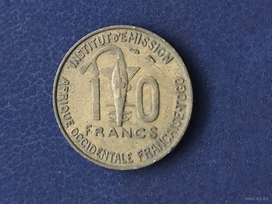 Французская Западная Африка 10 франков 1957
