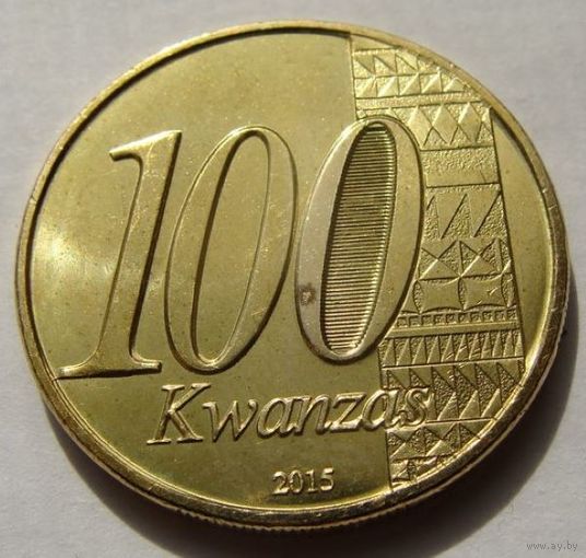Ангола. 100 кванз 2015 год  КМ#113 "40 лет Независимости"  Тираж: 50.000.000 шт