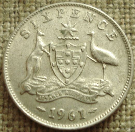 6 пенсов 1961 Австралия