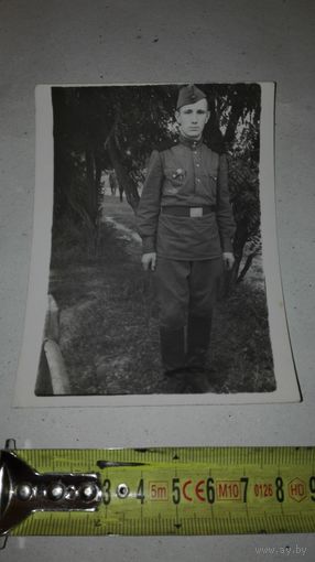 Старое фото солдата 1951г