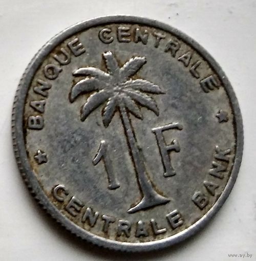 Бельгийское Конго (Руанда-Урунди) 1 франк, 1960  2-2-6