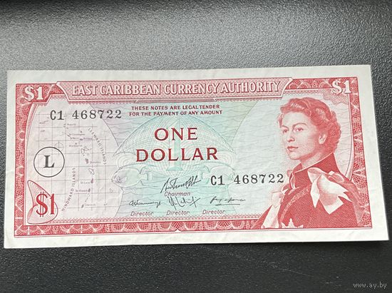 Восточные Карибы 1 доллар 1965 г. Сент-Люсия