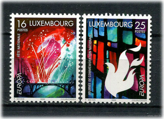 Люксембург - 1998 - Европа (C.E.P.T.) - Праздники и фестивали - [Mi. 1451-1452] - полная серия - 2 марки. MNH.  (Лот 158AJ)