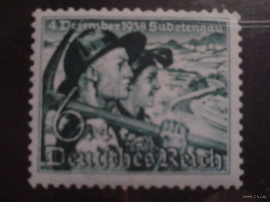 Рейх 1938 Плебисцит в Судетах** Михель-17,0 евро