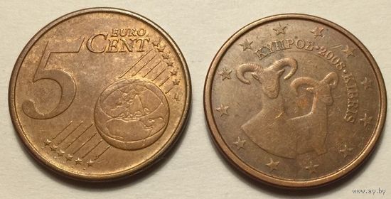 Кипр, 5 евроцентов 2008