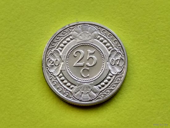 Нидерландские Антильские острова. 25 центов 2007.