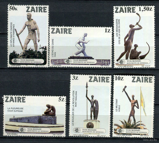 Конго (Заир) - 1983 - Памятники Киншасы - [Mi. 816-821] - полная серия - 6 марок. MNH.