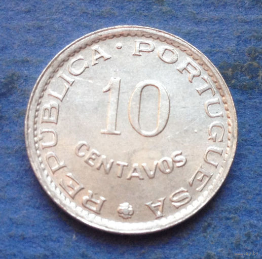 Гвинея-Биссау Португальская колония 10 центаво 1973 тираж 100.000