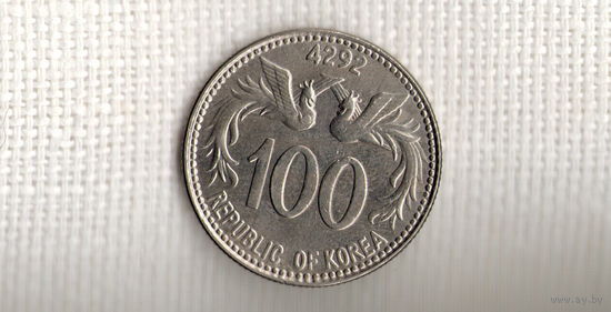 Южная Корея 100 хван (4294)1959 г../птица/редкая// KR