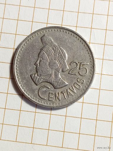 Гватемала 25 сентаво 1990 года .