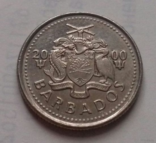 10 центов, Барбадос 2000 г.