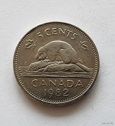 Канада 5 центов, 1982
