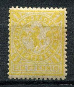 Германия - Штутгарт - Местные марки - 1886 - Герб Штутгарта 1Pf - [Mi.1] - 1 марка. MNH.  (Лот 147AP)