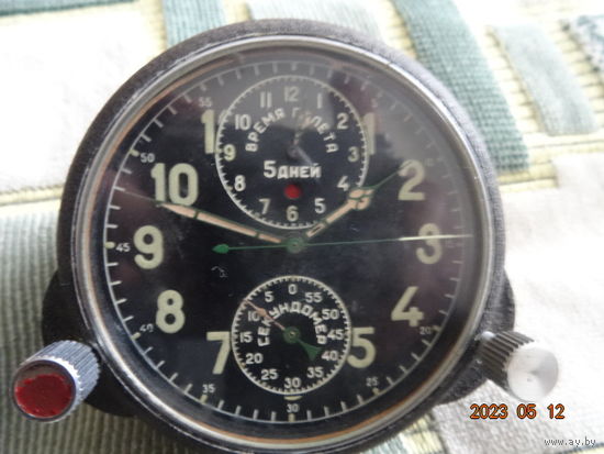 Часы авиационные хронометр АЧХ 1961 г историченские