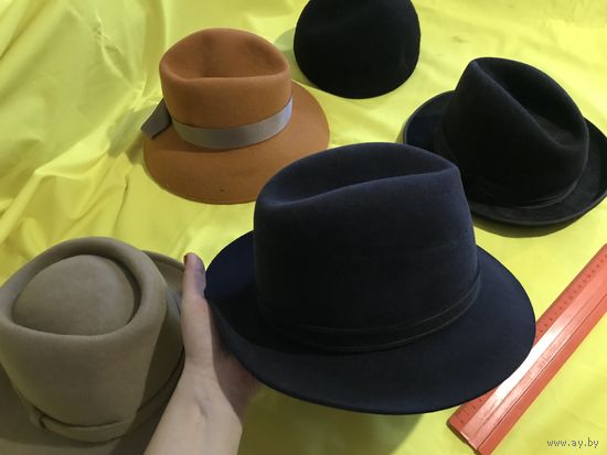 Шляпа шляпы дамские мужские СССР ГДР ретро винтаж унисекс