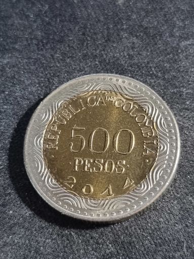 Колумбия 500 песо 2014  UNC