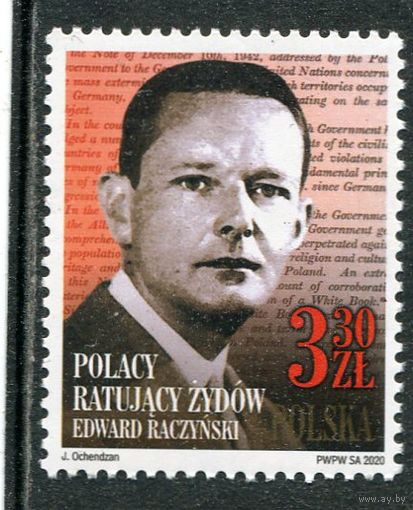 Польша. Эдвард Бернард Рачинский, польский политик, президент (в изгнании)