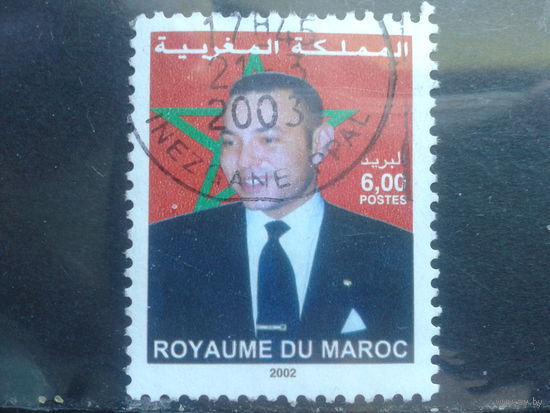 Марокко, 2002, король Мохаммед VI (с годом), Mi- 2.50 евро гаш.