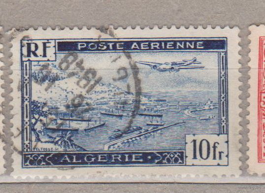 Авиация Самолеты Авиапочта флот корабли Французские колонии Алжир  - аэропорт Алжира Алжир 1946 год лот 16