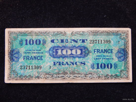 Франция 100 франков 1944 г
