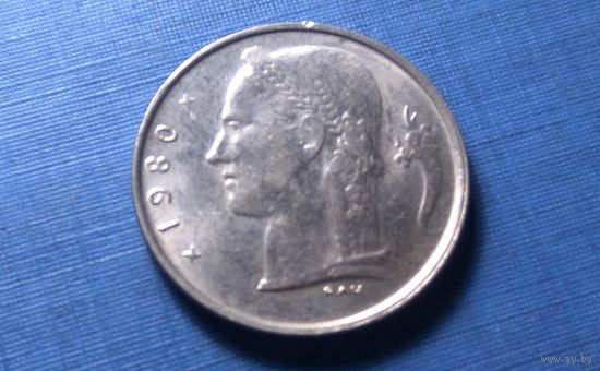 1 франк 1980 BELGIQUE. Бельгия. (2)