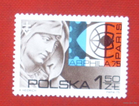 Польша. Филателистическая выставка. ( 1 марка ) 1975 года. 10-15.