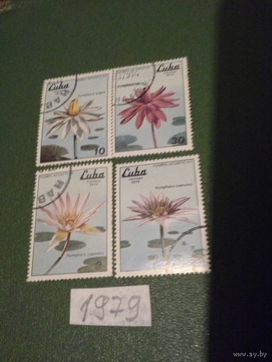 КУБА 1979 цветы серия