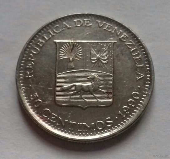 50 сентимов, Венесуэла 1990 г.