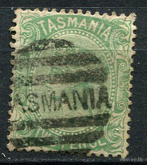Австралийские штаты - Тасмания - 1878 - Королева Виктория 2Р - [Mi.31] - 1 марка. Гашеная.  (LOT Eu21)-T10P10