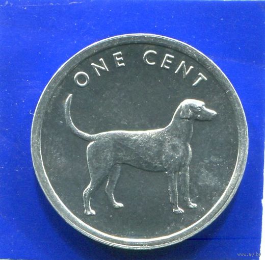 Острова Кука 1 цент 2003 , Пойнтер , UNC