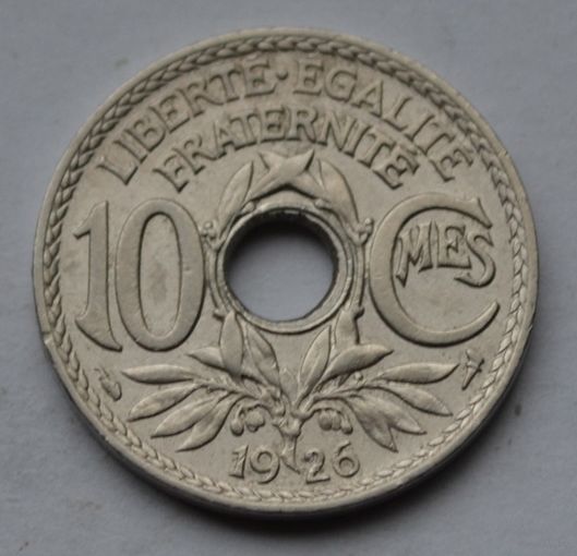 Франция, 10 сантимов 1926 г.