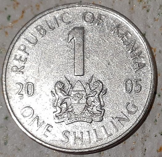 Кения 1 шиллинг, 2005 (14-4-3)