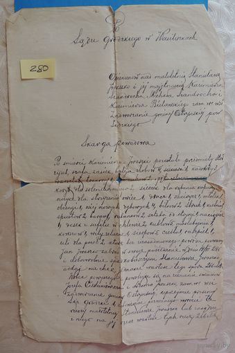 Документ польский "Акт опекунства несовершеннолетних в Налибоках", 1920-1930-е гг.