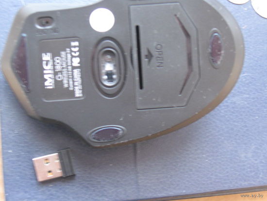 Мышь iMice беспроводная, 4 кнопки, 2000DPI, 2,4 ГГц, USB, эргономичная, бесшумная
