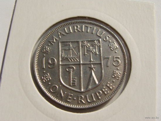 Маврикий. 1 рупия 1975 год  КМ#35
