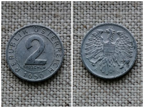 Австрия  2 гроша 1950
