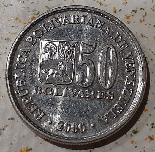 Венесуэла 50 боливаров, 2000 (14-9-4)