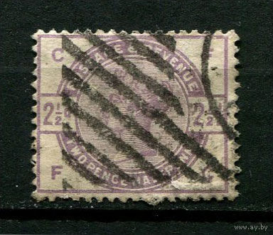 Великобритания - 1883/1884 - Королева Виктория 2 1/2P - [Mi.75] - 1 марка. Гашеная.  (Лот 64BS)