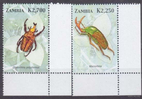 2005 Замбия 1501-1502 Насекомые - Жуки