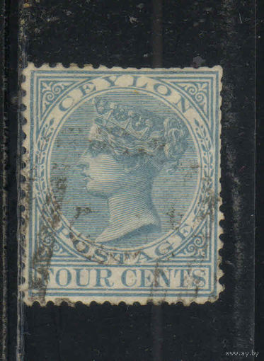 GB Колонии Цейлон 1872 V Стандарт #45С