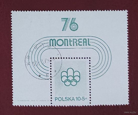 Польша, блок ОИ Монреаль гаш. 1976
