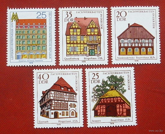 ГДР. Архитектура. ( 5 марок ) 1978 года. 10-4.