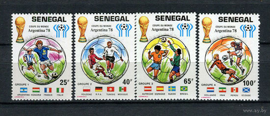 Сенегал - 1978 - Футбол - [Mi. 671-674] - полная серия - 4 марки. MNH.
