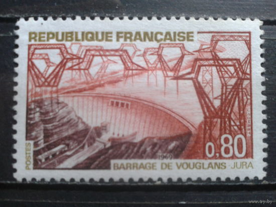 Франция 1969 Водохранилище ГЭС*