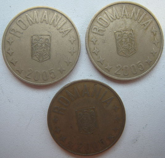 Румыния 50 бани 2005 г. Цена за 1 шт.
