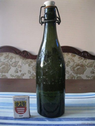 Старинная пивная бутылка. Германия, первая половина 20 столетия. (3).