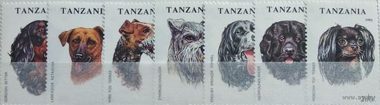 Танзания 1993 Собаки С-М-2-2