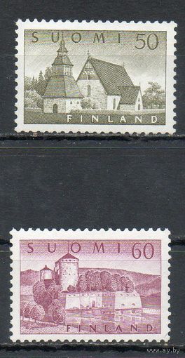Стандартный выпуск Архитектура Финляндия 1957 год серия из 2-х марок